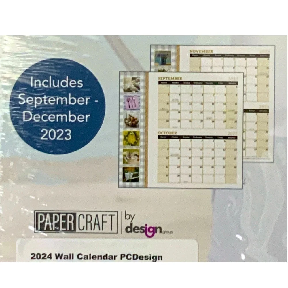 Calendar 2024 Farmhouse 16 Month Wall Calendar Organizer Full Size 12 X 22 in